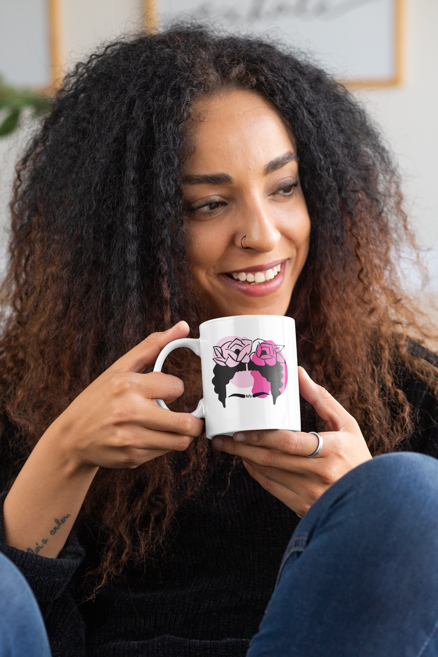 Taza con cita de Frida Kahlo