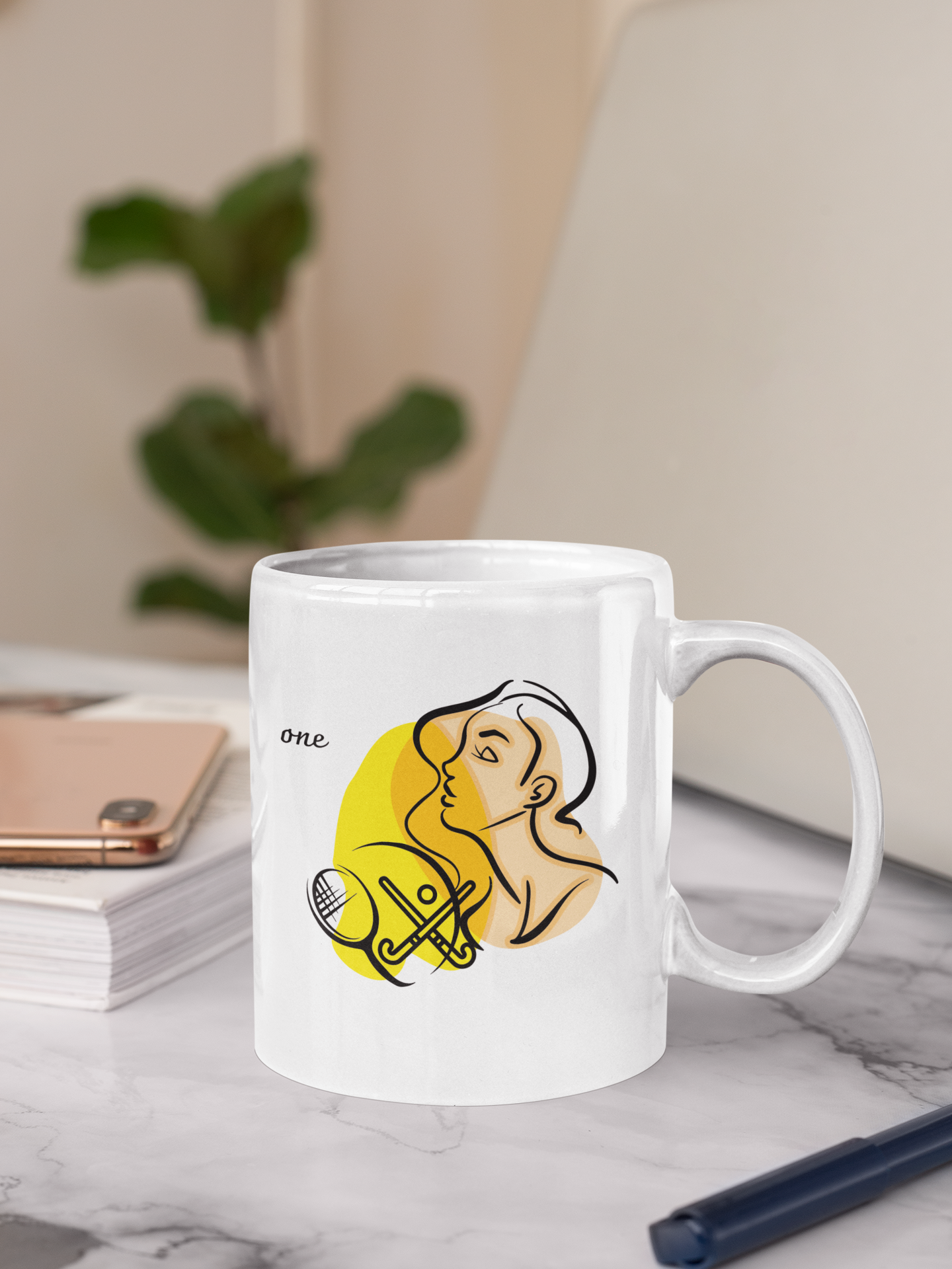 Taza con cita de Lottie Dod