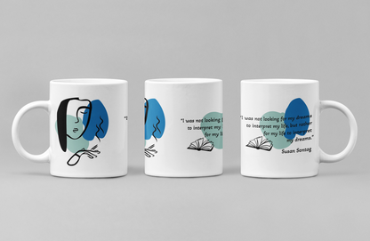 Taza con cita de Susan Sontag