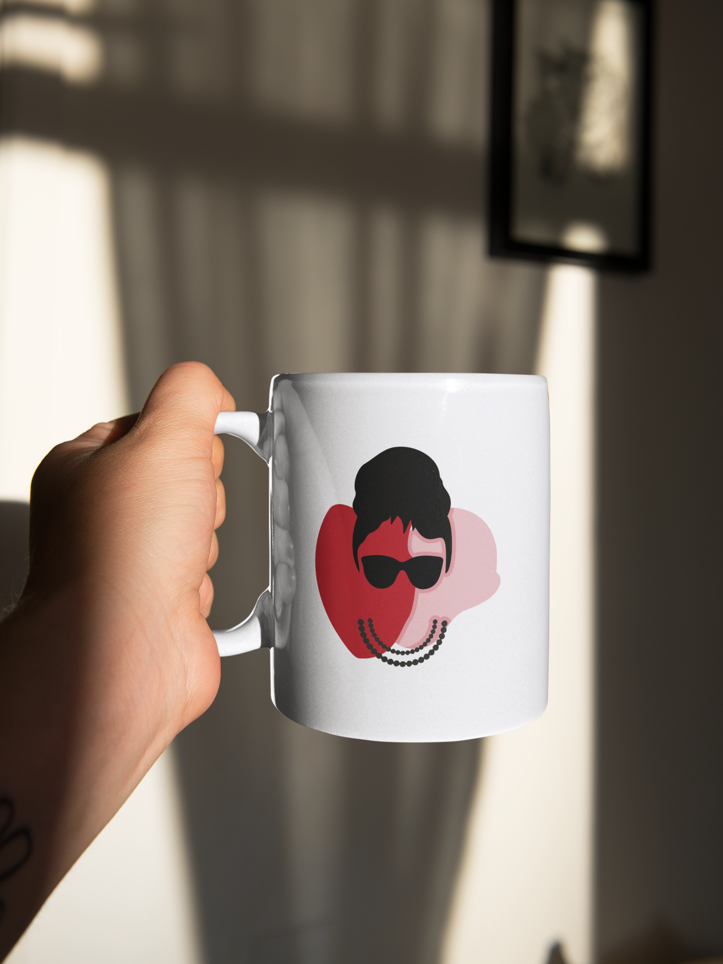 Taza con cita de Audrey Hepburn