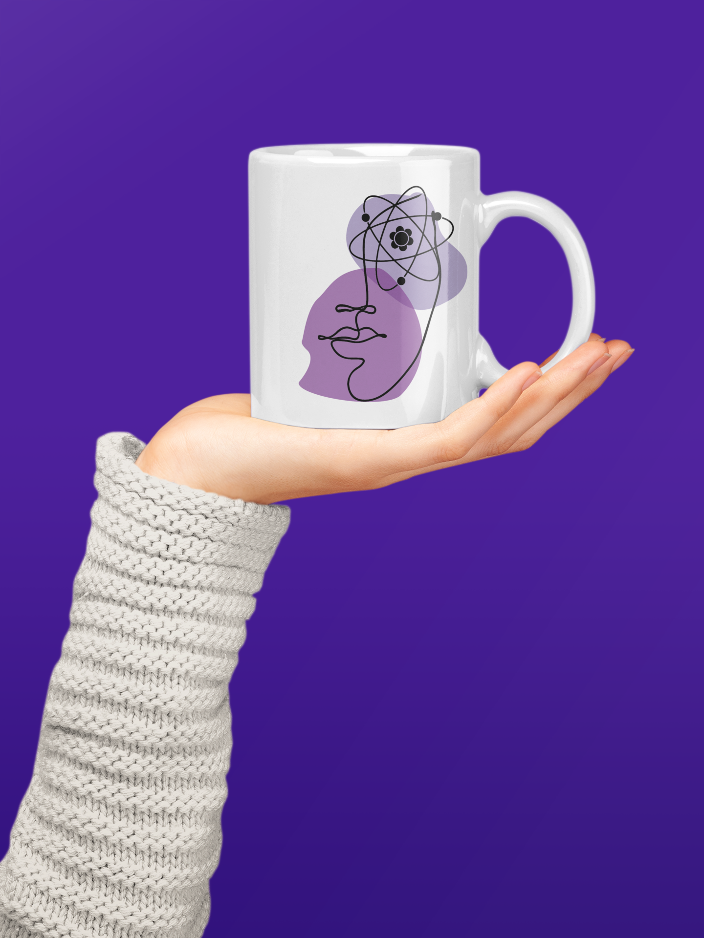 Taza con cita de Hipatia