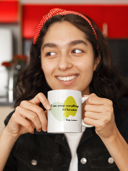 Taza con cita de Hedy Lamarr