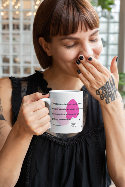 Taza con cita de Julieta Fierro