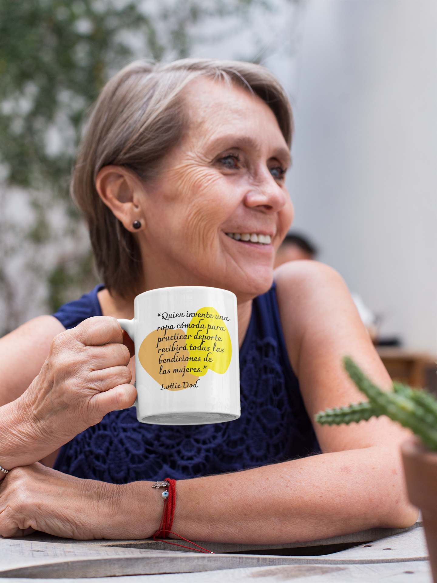 Taza con cita de Lottie Dod