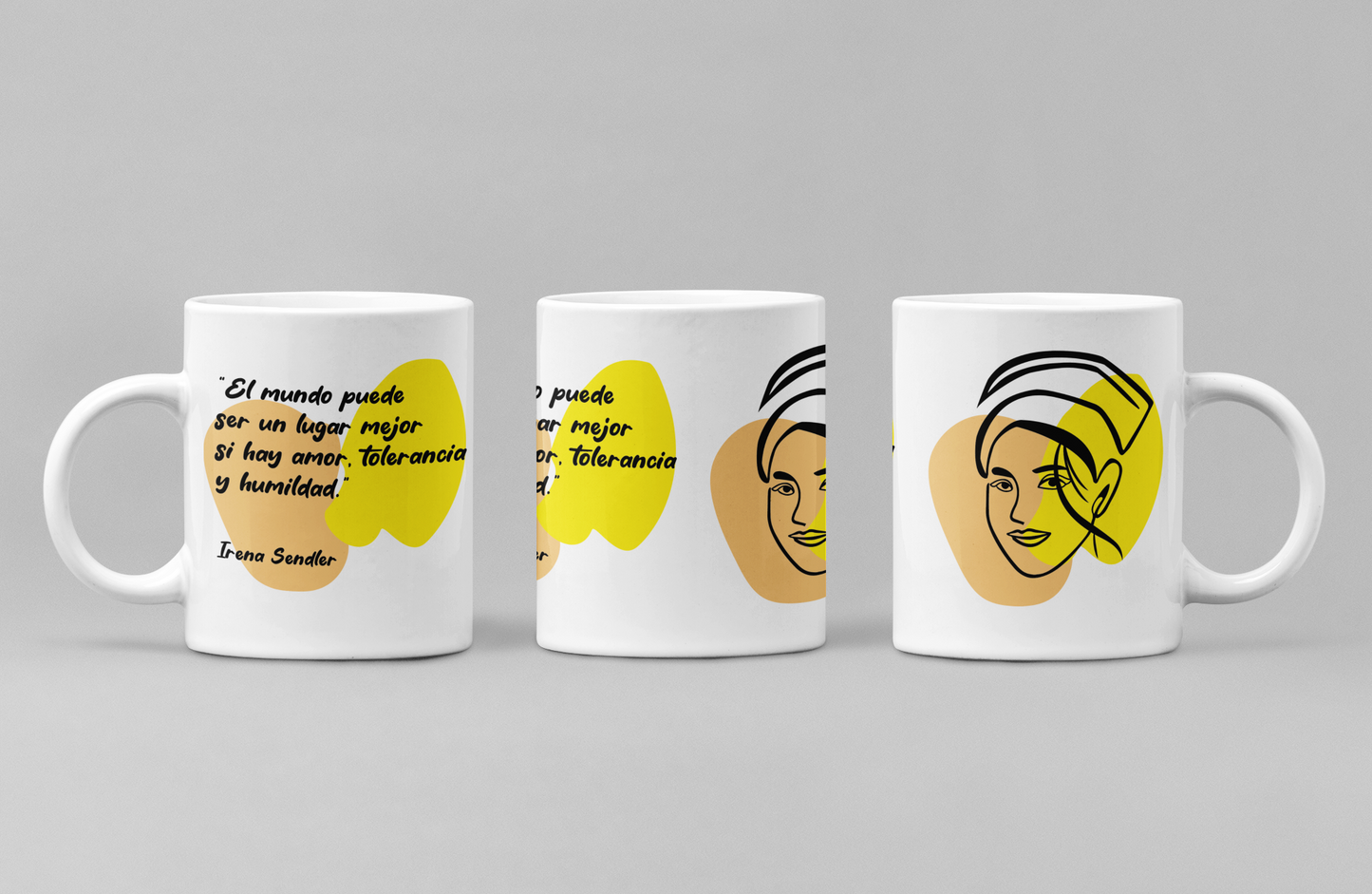 Taza con cita de Irena Sendler