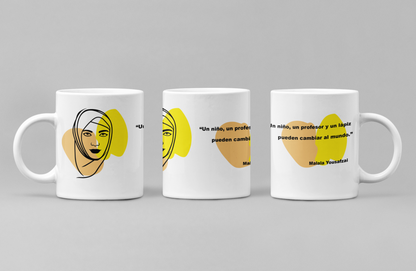 Taza con cita de Malala