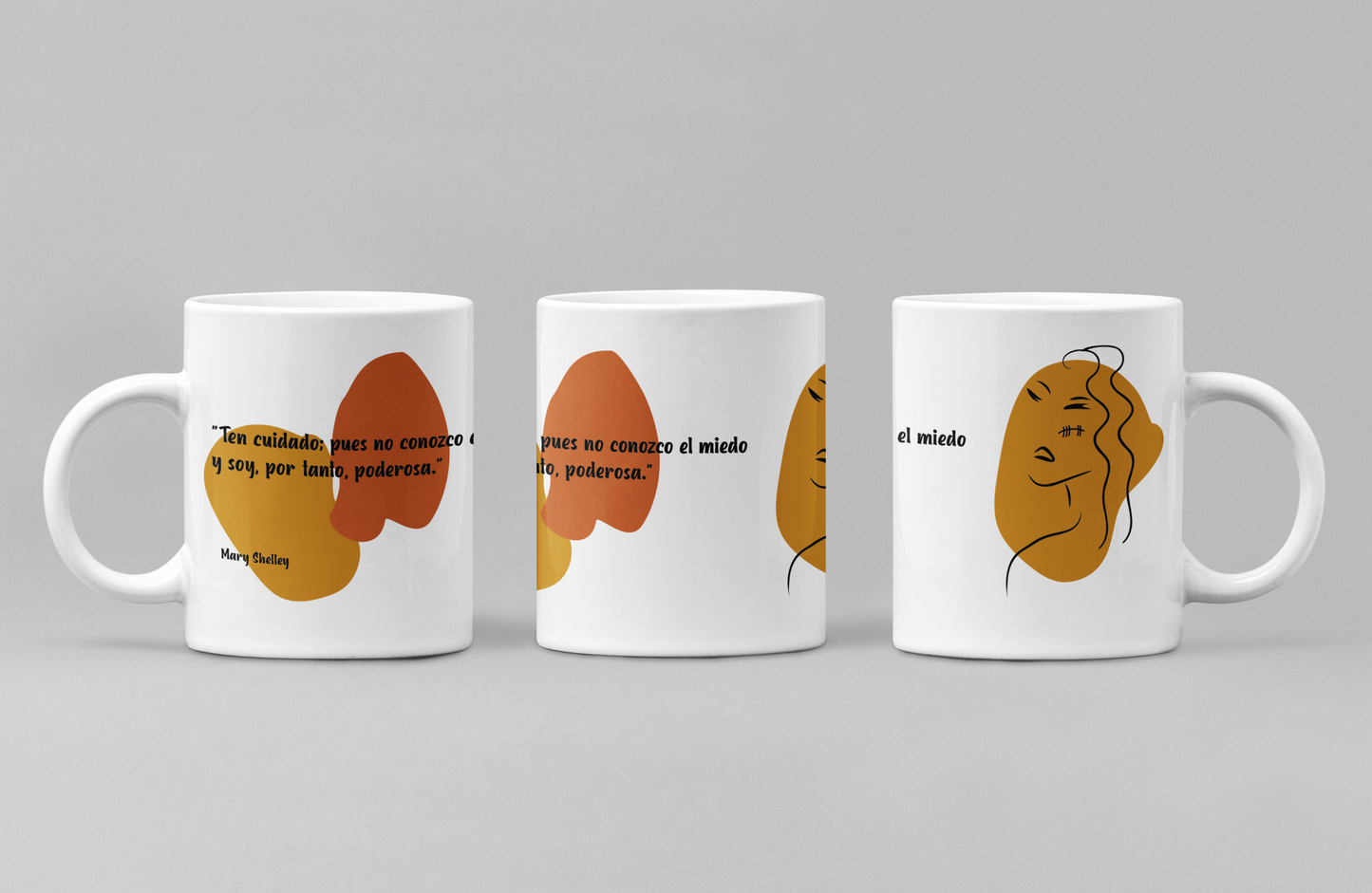 Taza con cita de Mary Shelley