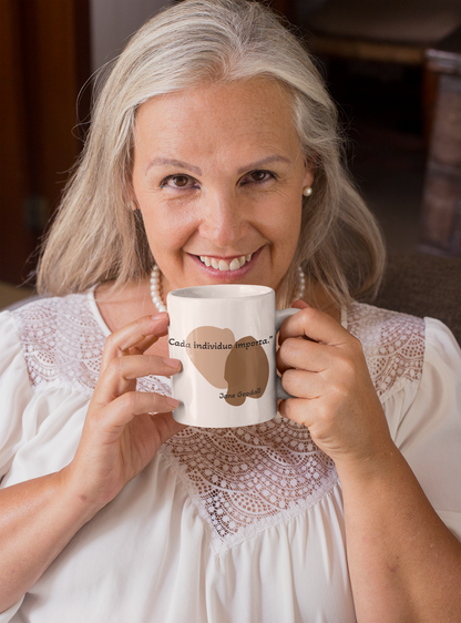 Taza con cita de Jane Goodall