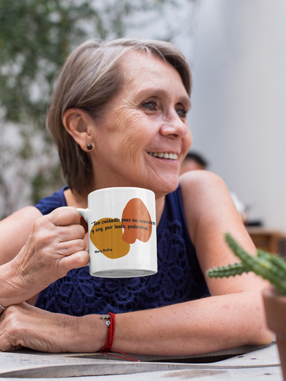 Taza con cita de Mary Shelley